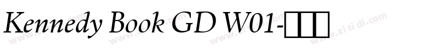 Kennedy Book GD W01字体转换